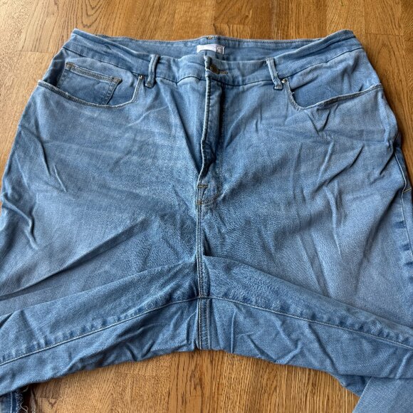 Good American Good Waist Jeans Released Hem Size 20 - Picture 2 of 11